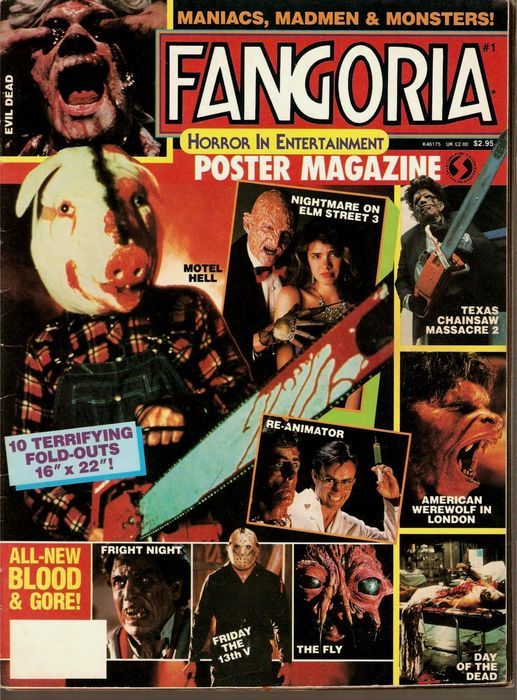 FANGORIA POSTER magazine side cover Issue 1  1987