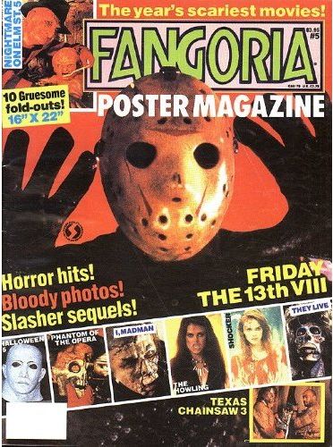 FANGORIA POSTER magazine side cover Issue 5  1990