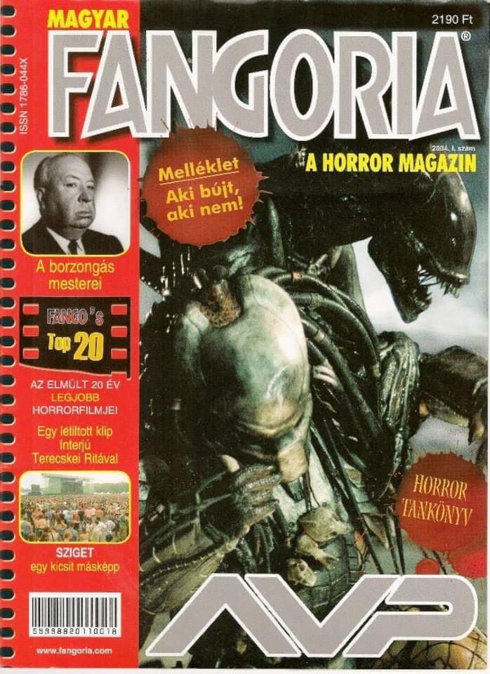 FANGORIA (HU) magazine side cover Issue 1   2004