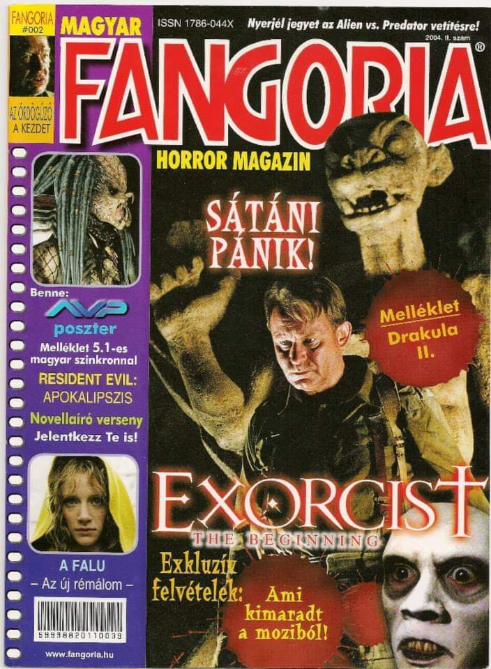 FANGORIA (HU) magazine side cover Issue 2   2004