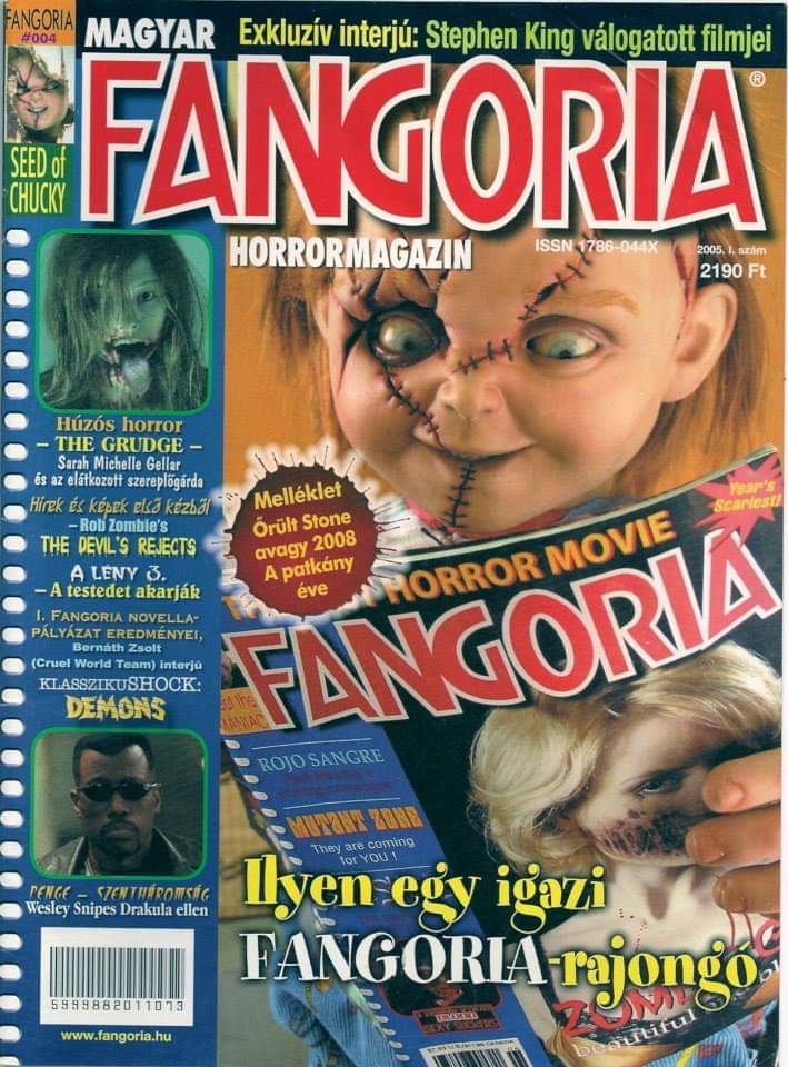 FANGORIA (HU) magazine side cover Issue 4   2005