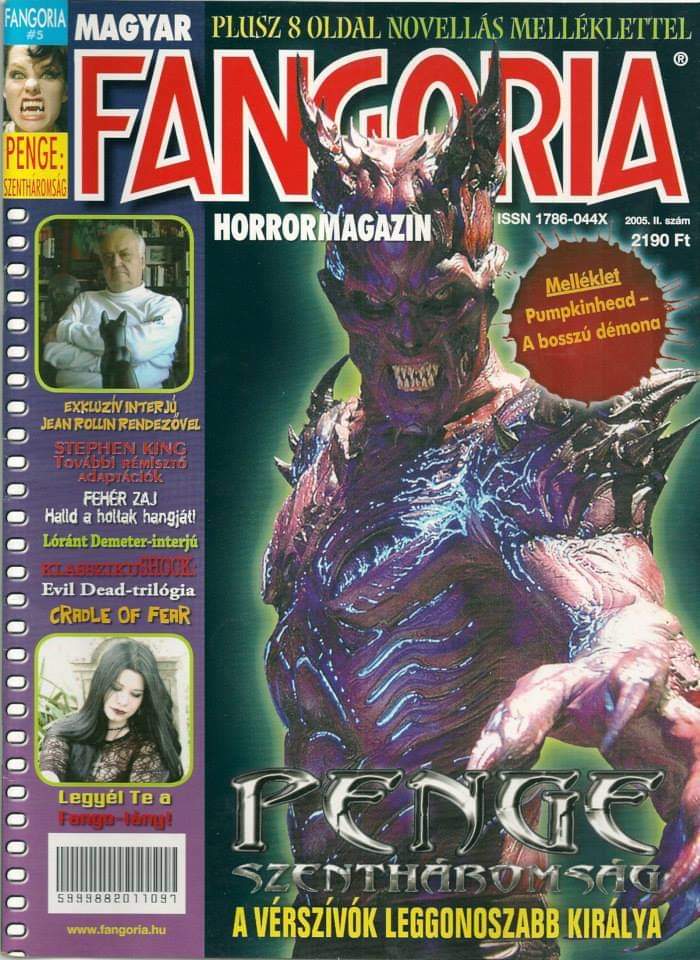 FANGORIA (HU) magazine side cover Issue 5   2005