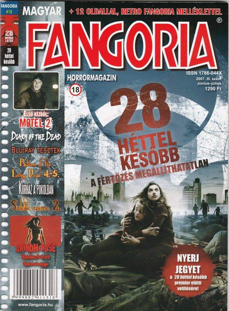 FANGORIA (HU) magazine side cover Issue 18   2007