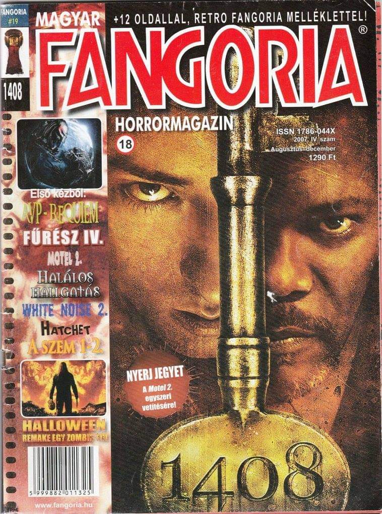 FANGORIA (HU) magazine side cover Issue 19   2007