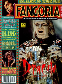 FANGORIA (Es) magazine side cover Issue 16 February 1993