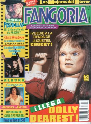 FANGORIA (Es) magazine side cover Issue 2 July 1991