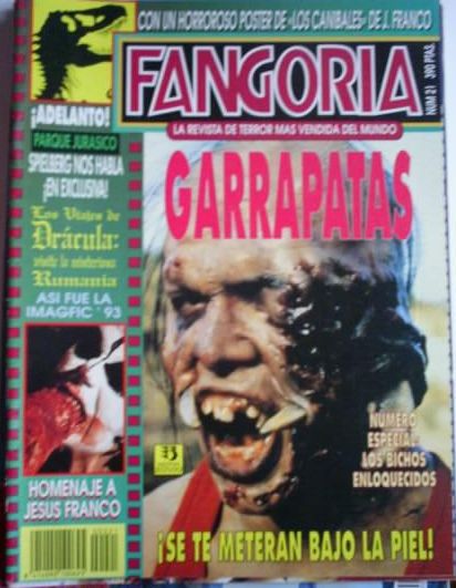 FANGORIA (Es) magazine side cover Issue 21  1993