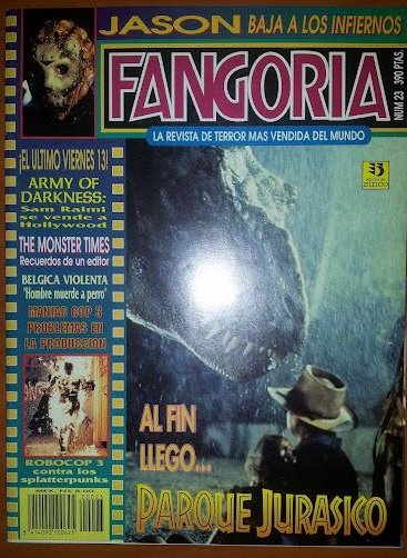 FANGORIA (Es) magazine side cover Issue 23  1993