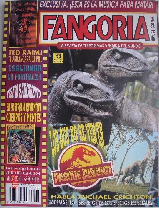 FANGORIA (Es) magazine side cover Issue 24  1993