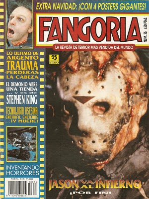 FANGORIA (Es) magazine side cover Issue 25  