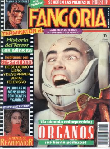 FANGORIA (Es) magazine side cover Issue 3 September 1991