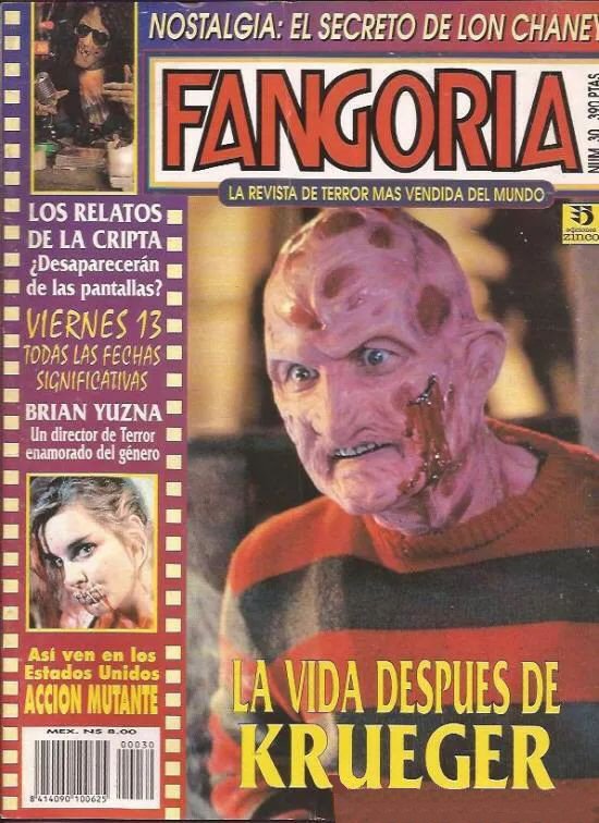 FANGORIA (Es) magazine side cover Issue 30  1994