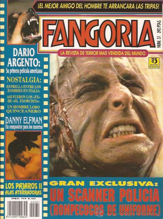 FANGORIA (Es) magazine side cover Issue 31 June 1994