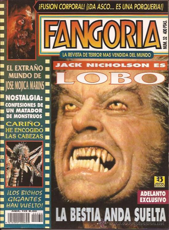 FANGORIA (Es) magazine side cover Issue 32 September 1994