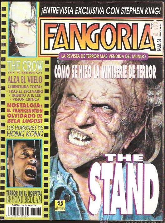 FANGORIA (Es) magazine side cover Issue 34  