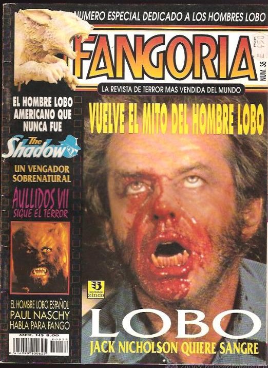 FANGORIA (Es) magazine side cover Issue 35  