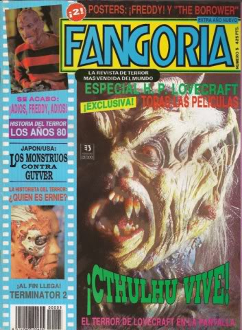 FANGORIA (Es) magazine side cover Issue 5 January 1992