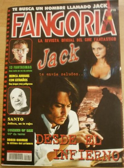 FANGORIA (Es) magazine side cover Issue 10  