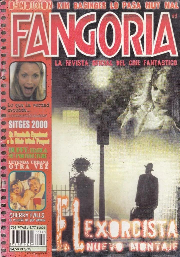 FANGORIA (Es) magazine side cover Issue 3  2001