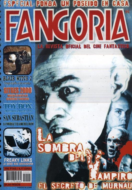 FANGORIA (Es) magazine side cover Issue 4 March 2001