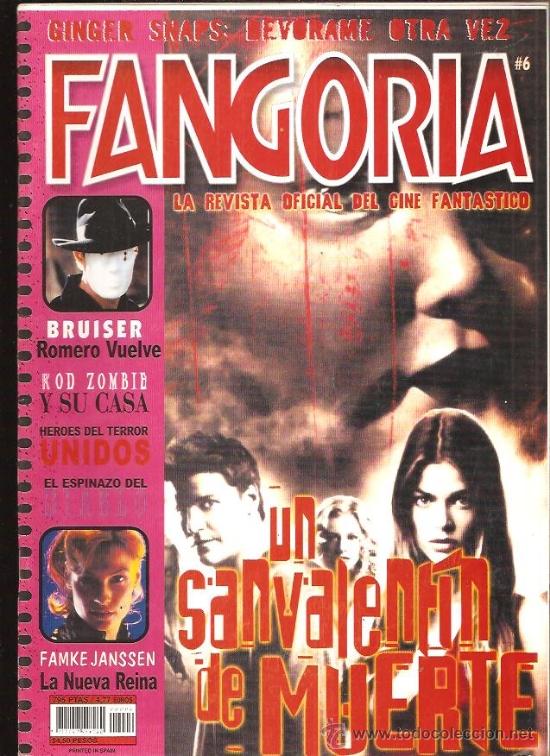 FANGORIA (Es) magazine side cover Issue 6 July 2001