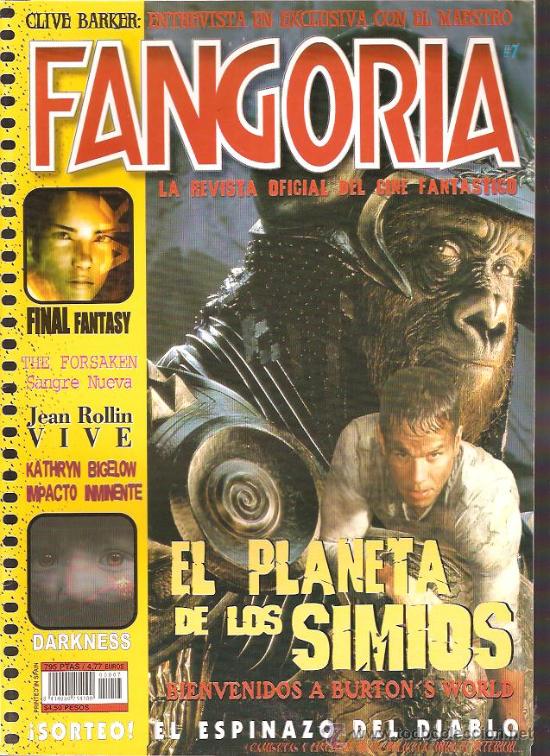 FANGORIA (Es) magazine side cover Issue 7 September 2001