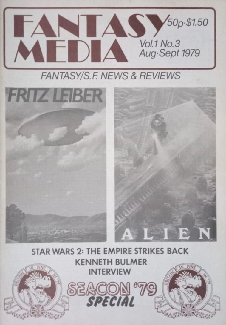 FANTASY MEDIA magazine side cover Issue 3  August/September 1979