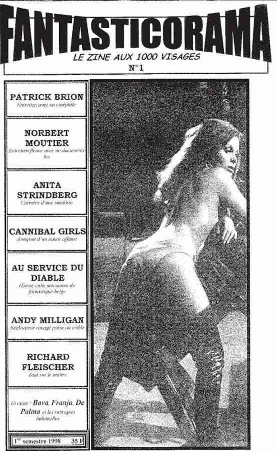 FANTASTICORAMA magazine side cover Issue 1  1998