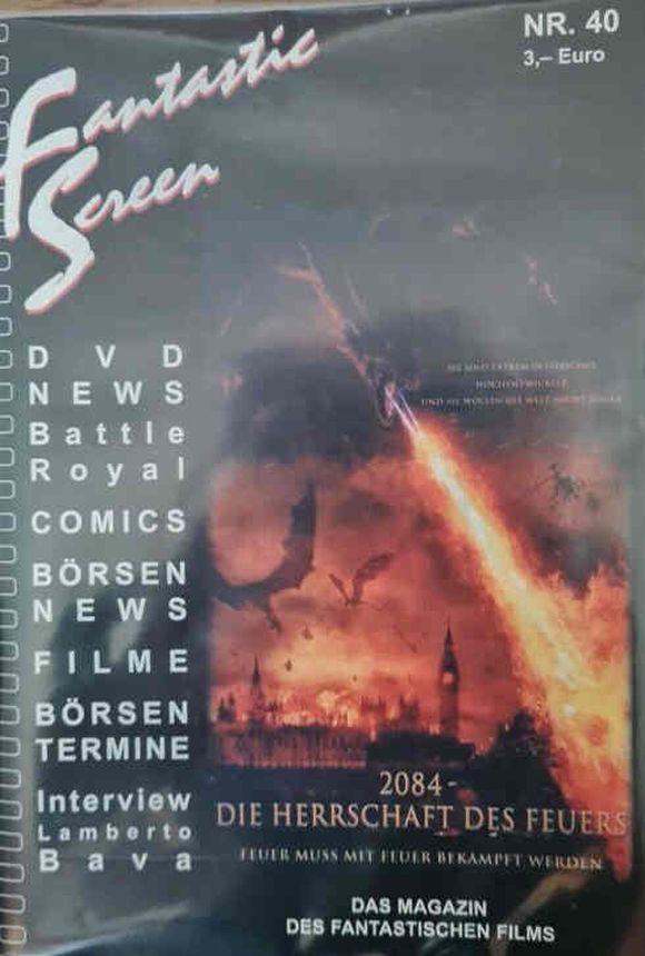 FANTASTIC SCREEN magazine side cover Issue 40   2002