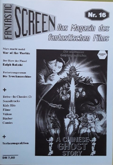 FANTASTIC SCREEN magazine side cover Issue 16   