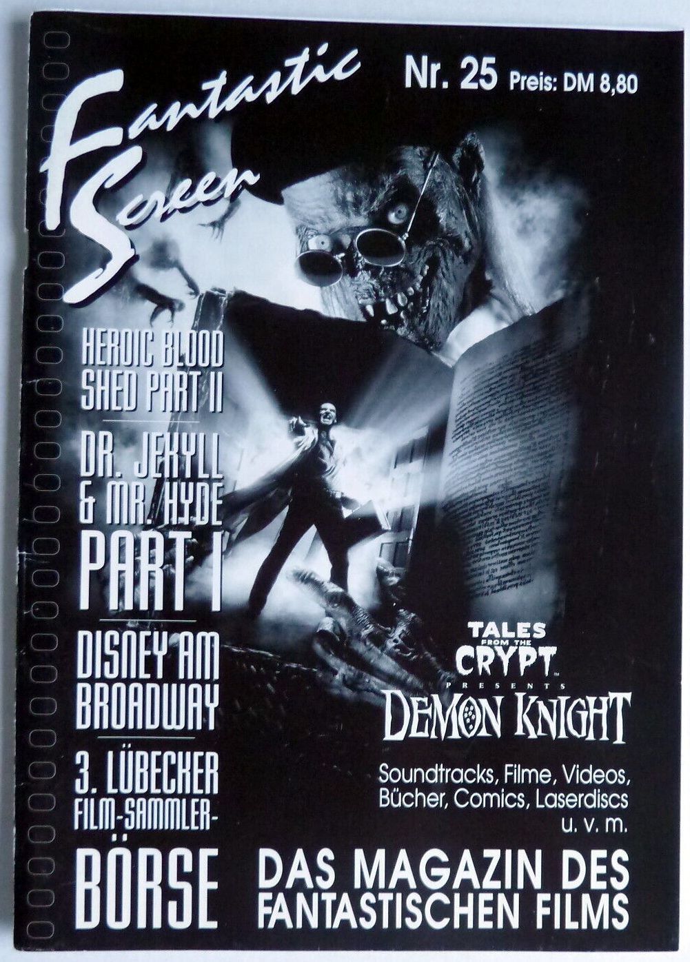 FANTASTIC SCREEN magazine side cover Issue 25 January 1995