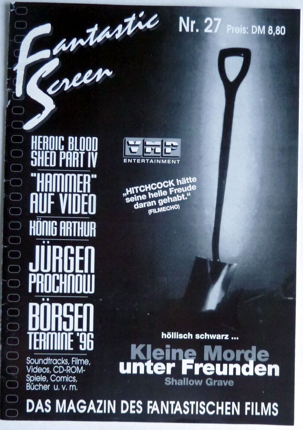 FANTASTIC SCREEN magazine side cover Issue 27   1996