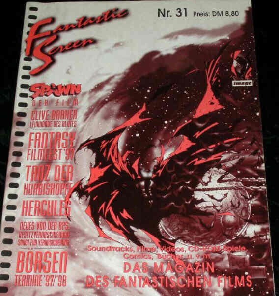 FANTASTIC SCREEN magazine side cover Issue 31   