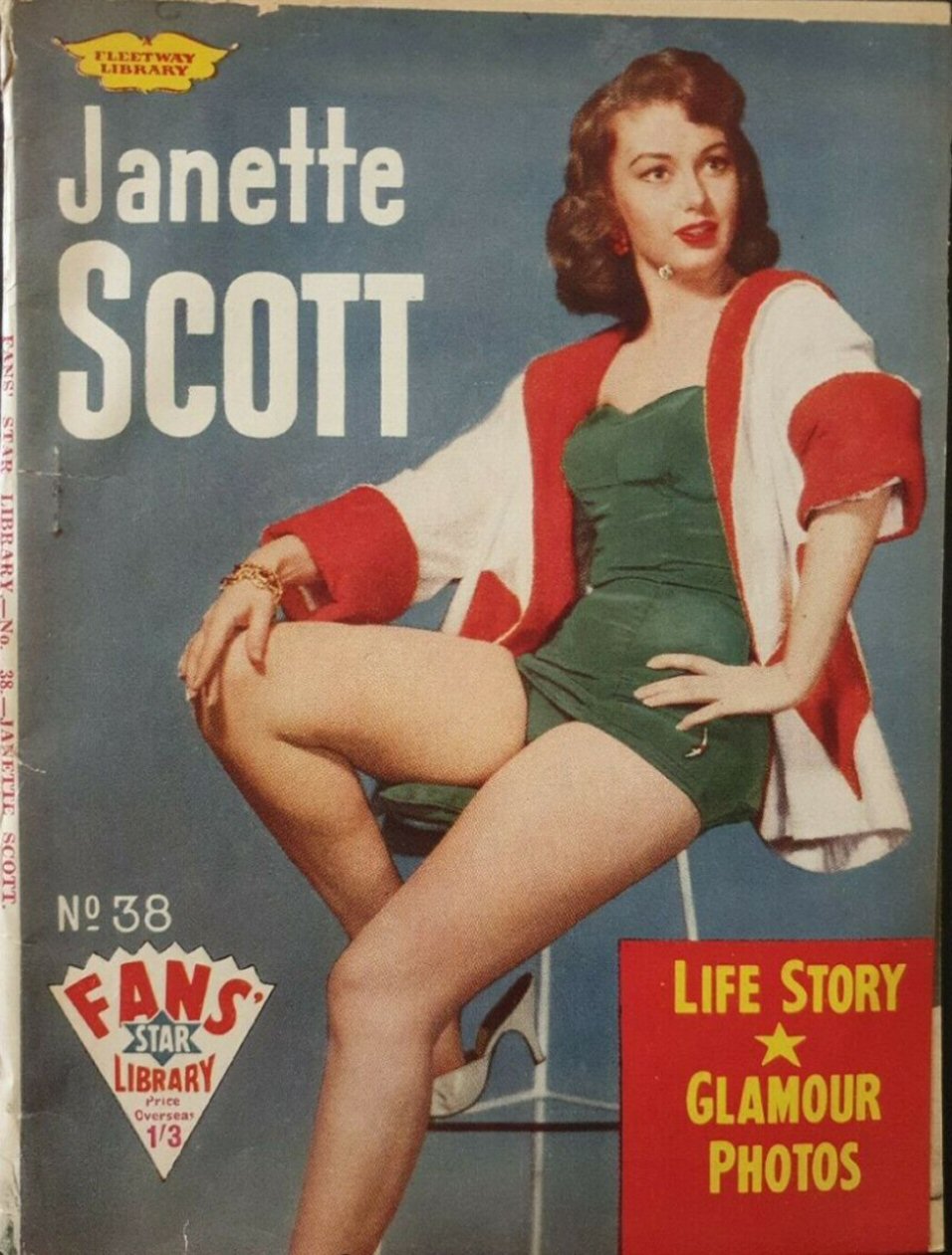 FANS STAR LIBRARY magazine side cover Issue 38  1960