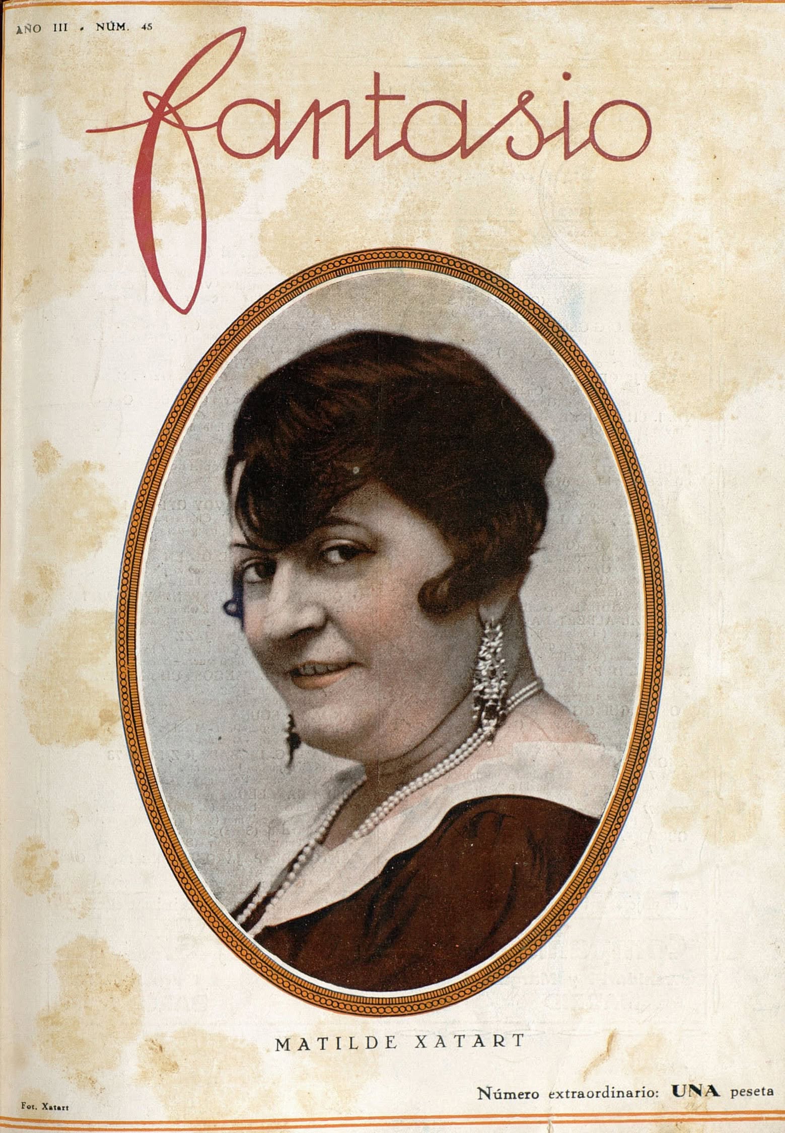 FANTASIO magazine side cover Issue 45  September 1927