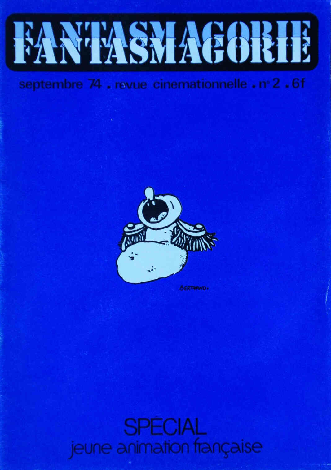 FANTASMAGORIE magazine side cover Issue 2 September 1974