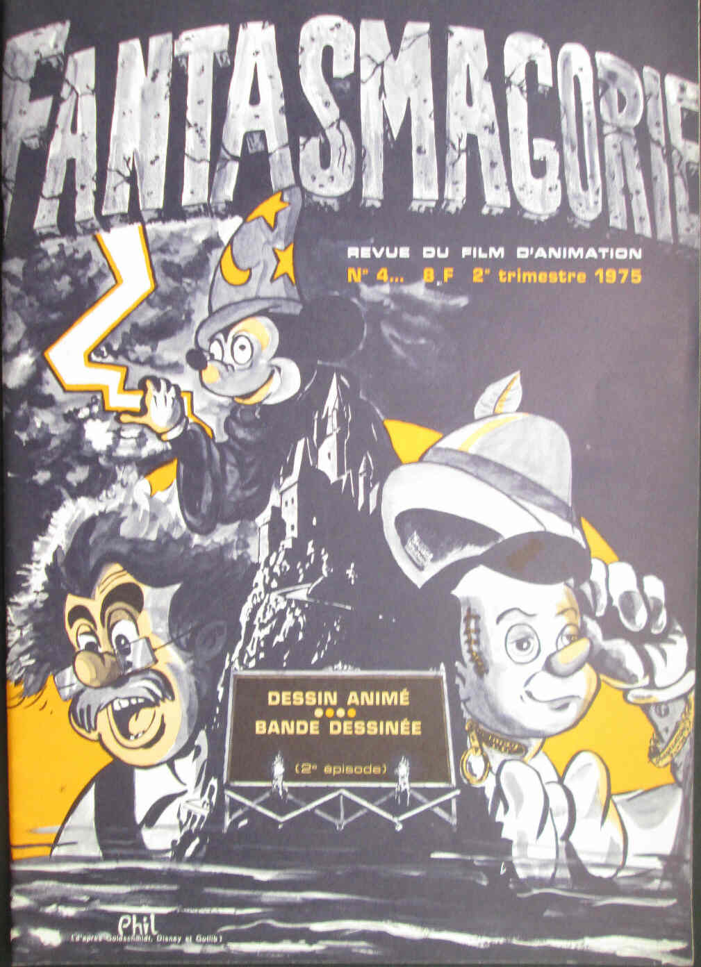 FANTASMAGORIE magazine side cover Issue 4  1975