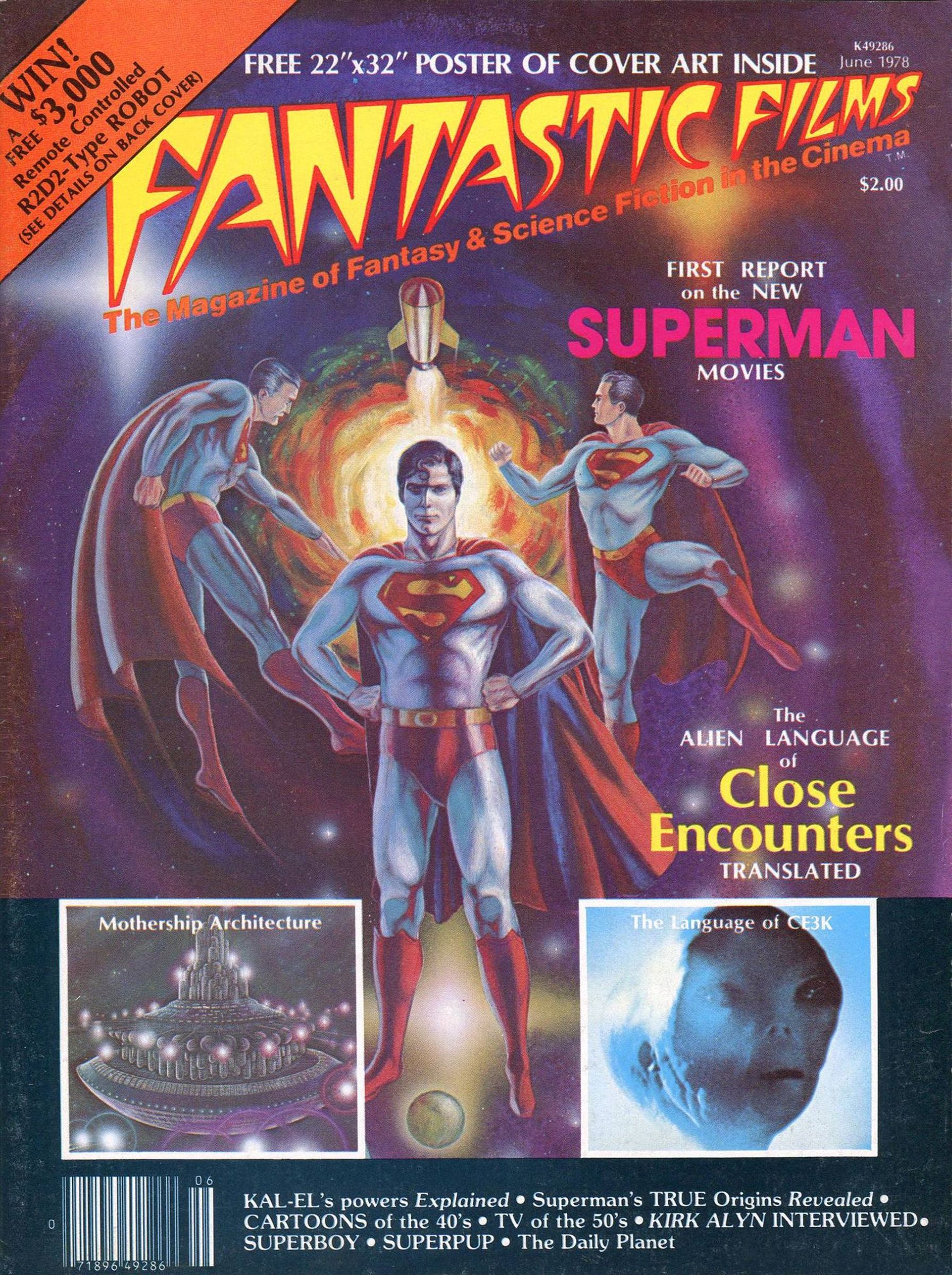 FANTASTIC FILMS magazine side cover Issue 2 June 1978