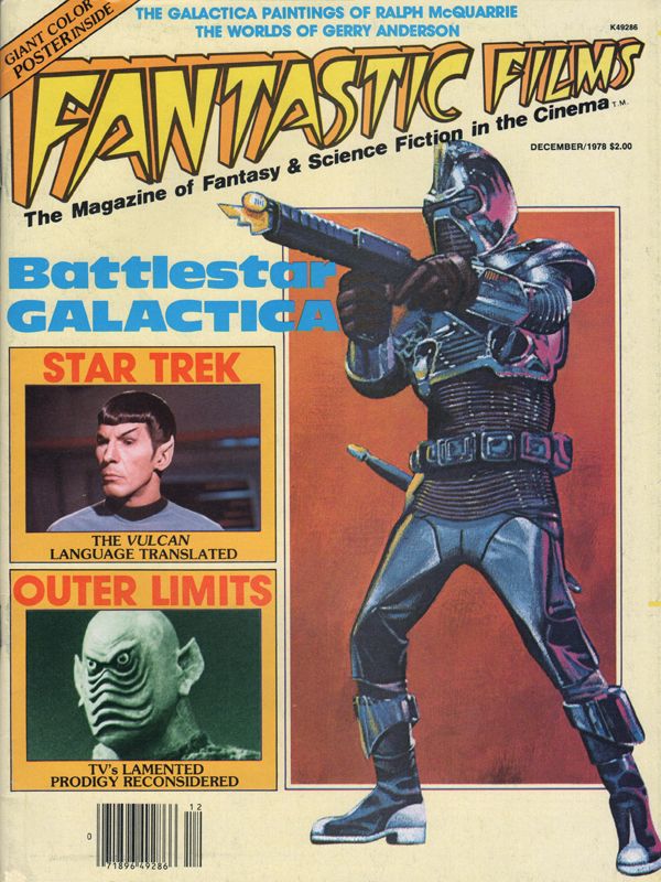 FANTASTIC FILMS magazine side cover Issue 5 December 1978