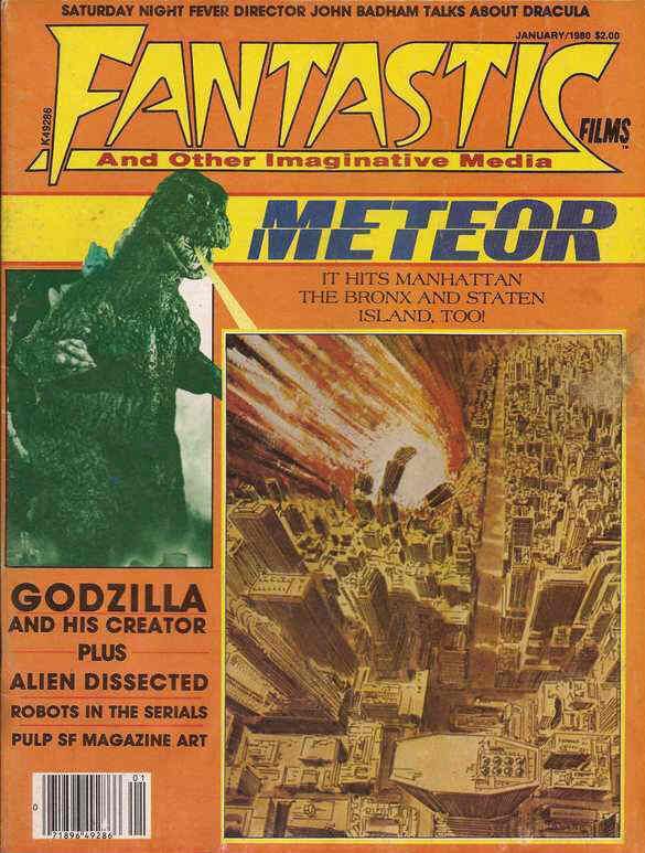 FANTASTIC FILMS magazine side cover Issue 13 January 1980