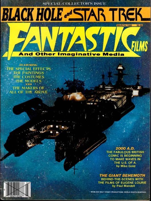 FANTASTIC FILMS magazine side cover Issue 15 March 1980