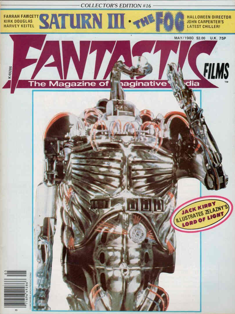 FANTASTIC FILMS magazine side cover Issue 16 May 1980