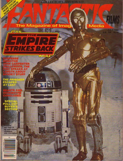 FANTASTIC FILMS magazine side cover Issue 17 July 1980