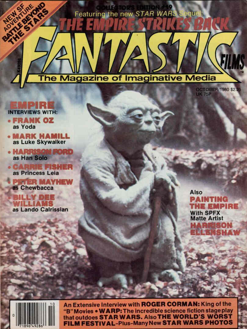 FANTASTIC FILMS magazine side cover Issue 19 October 1980