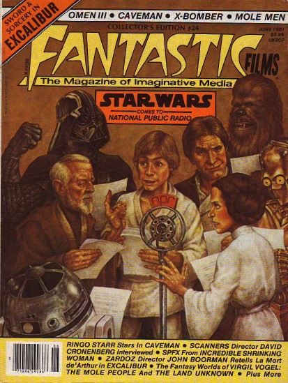 FANTASTIC FILMS magazine side cover Issue 24 June 1981