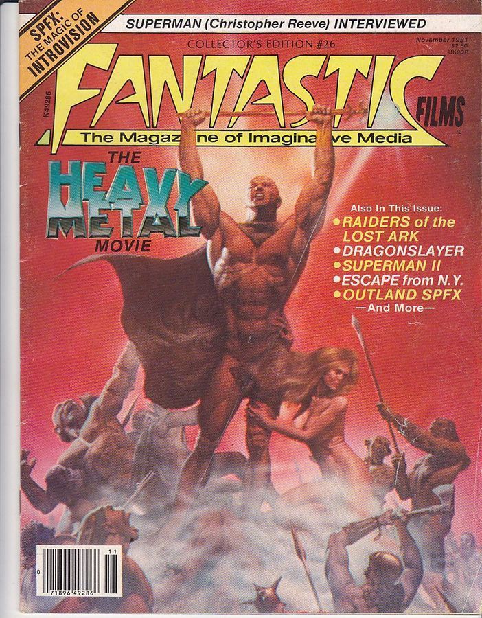 FANTASTIC FILMS magazine side cover Issue 26 November 1981
