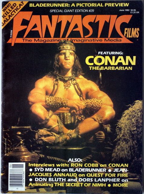 FANTASTIC FILMS magazine side cover Issue 29 June 1982