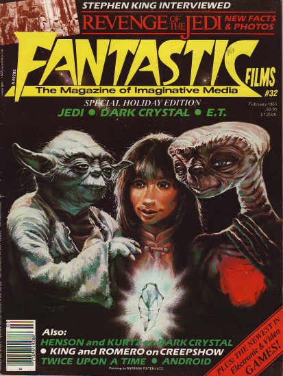 FANTASTIC FILMS magazine side cover Issue 32 February 1983