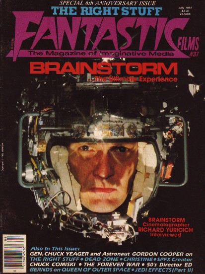 FANTASTIC FILMS magazine side cover Issue 37 January 1984
