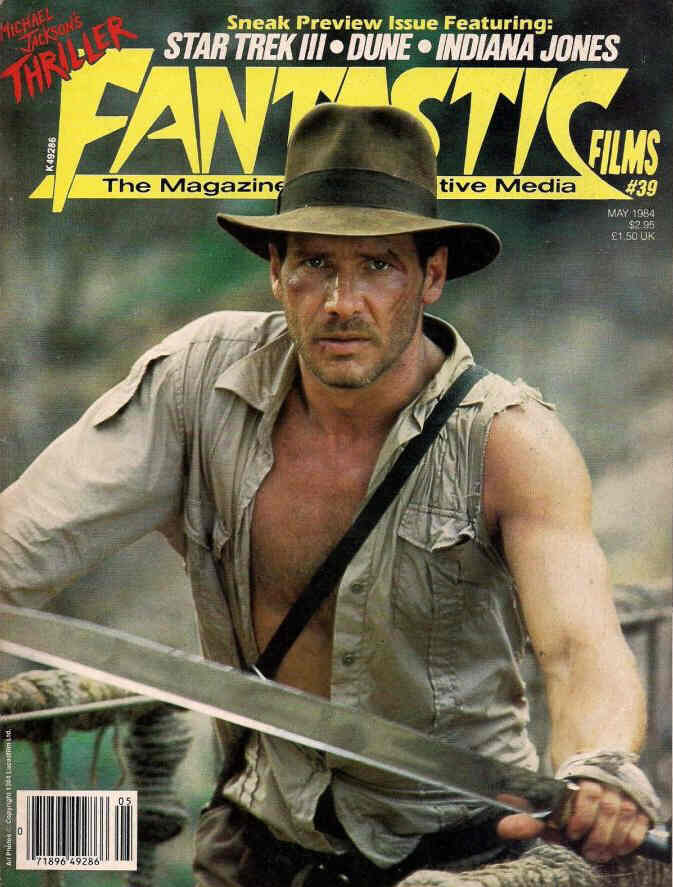 FANTASTIC FILMS magazine side cover Issue 39 May 1984